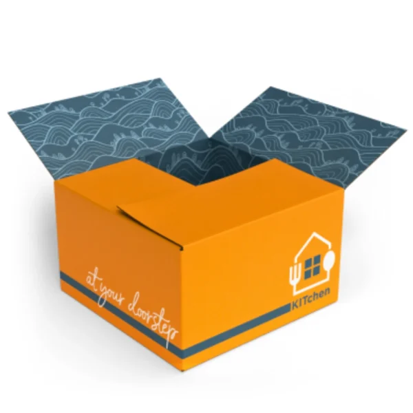 Custom size cardboard boxes with unique designs, emphasizing BoxPrintify's commitment to personalized packaging solutions.
