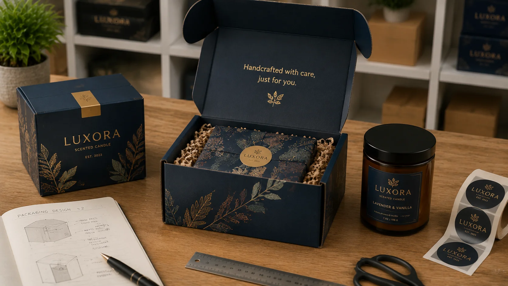 Packaging checklist showing key factors to review before ordering custom product boxes